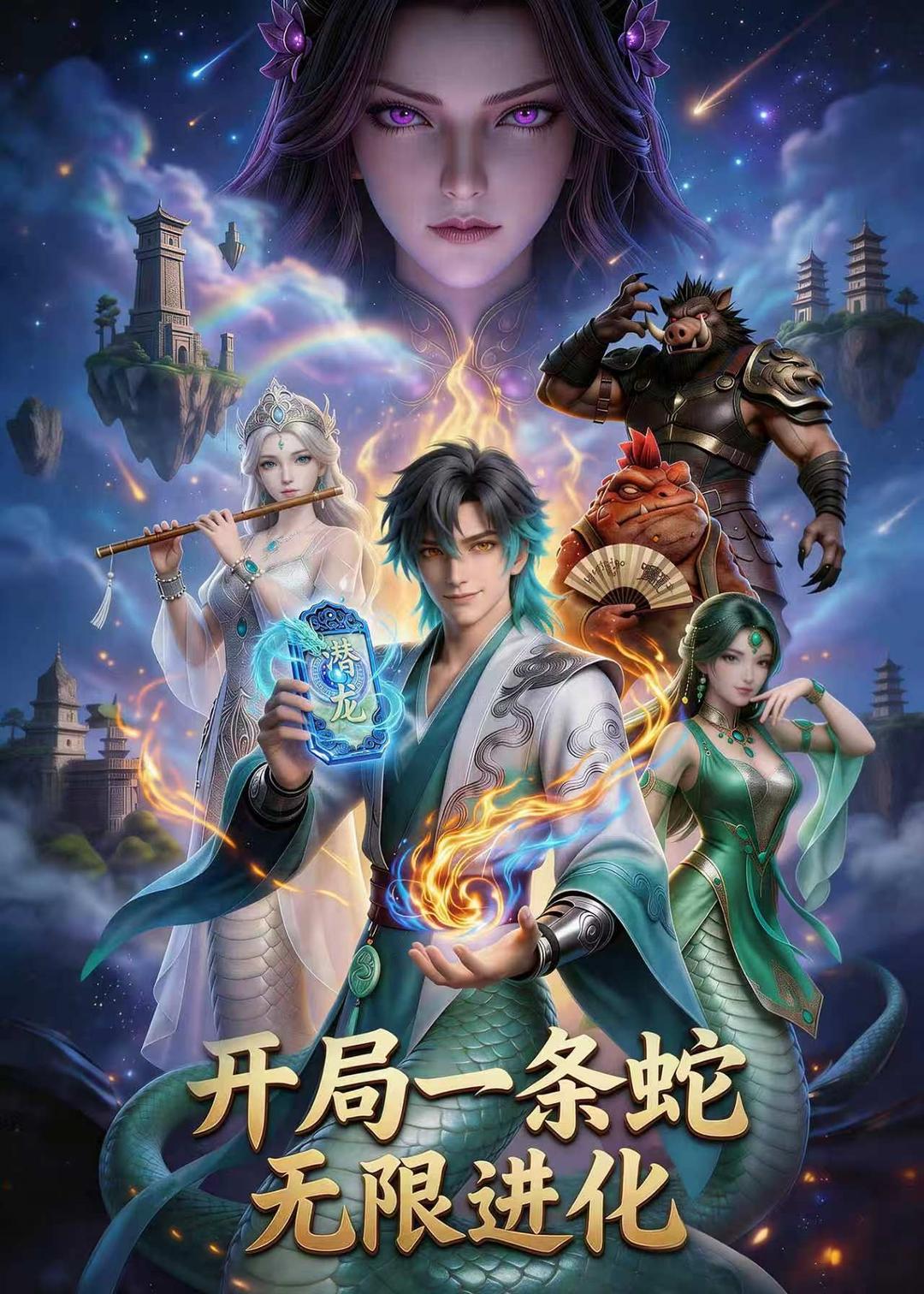 开局一条蛇，无限进化    动漫