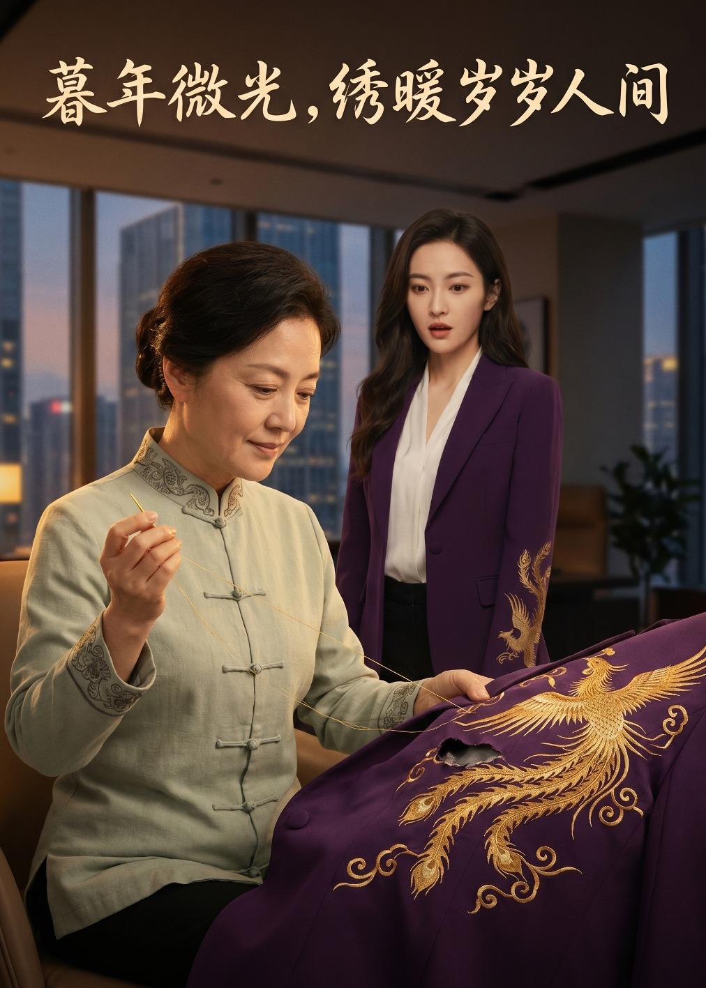 暮年微光，绣暖岁岁人间    AI