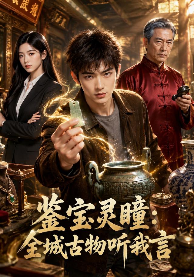 鉴宝灵瞳:全城古物听我言AI短剧