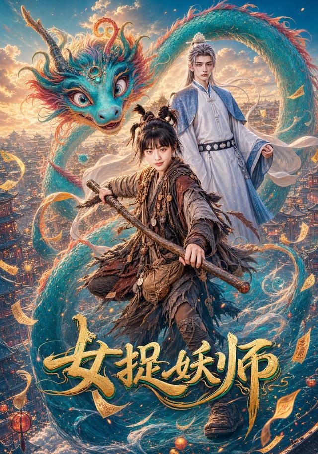 女捉妖师AI短剧
